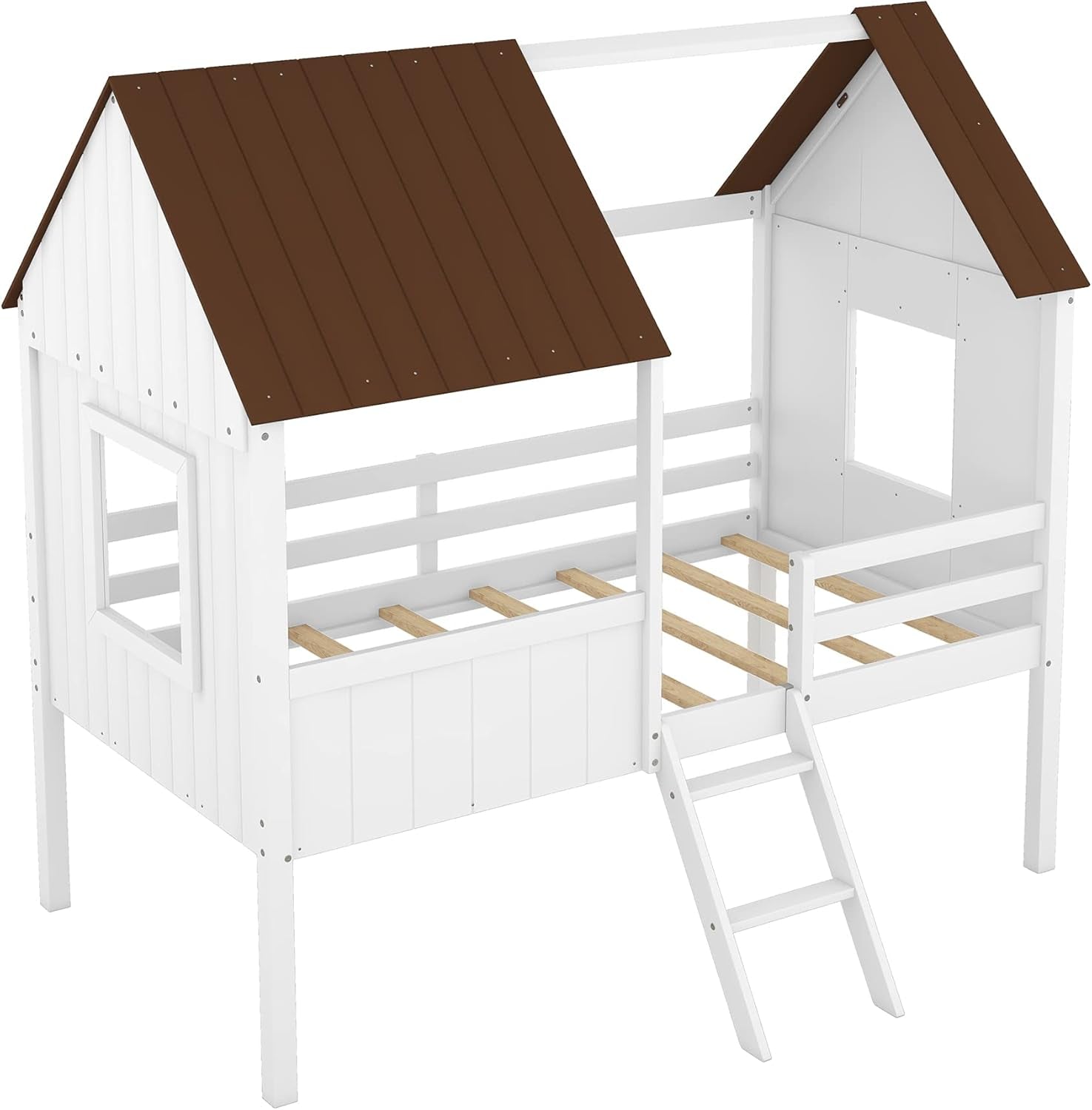 Wood House Loft Bed